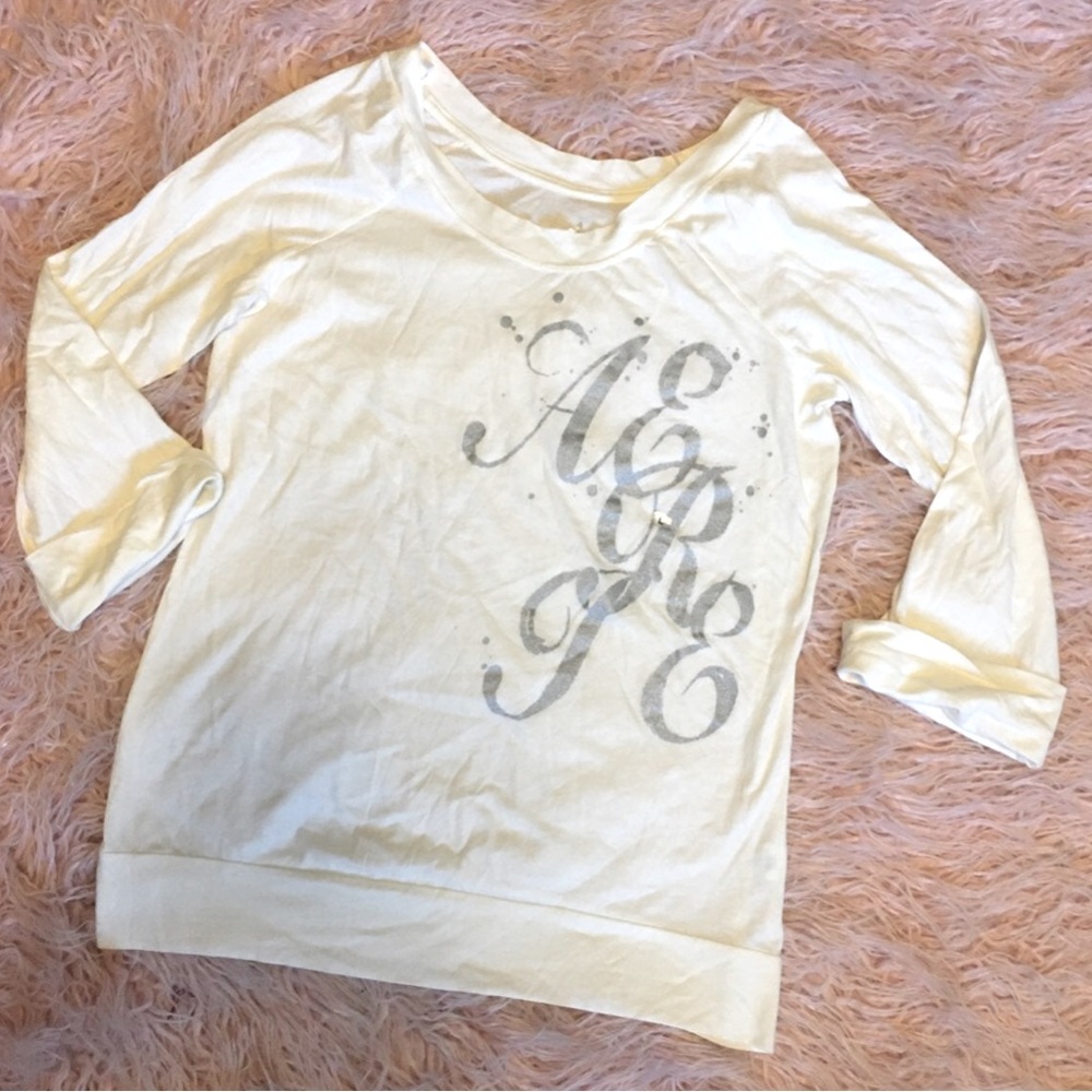 NEW Aerie knit shirt Graphic Tee size Large